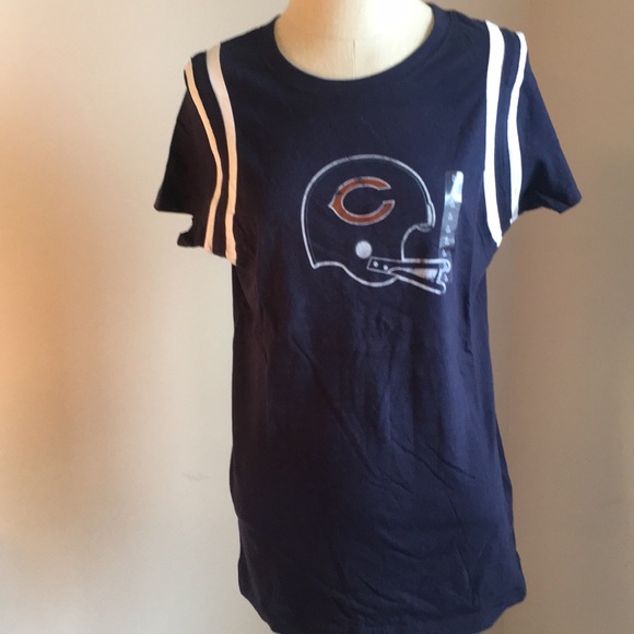 NFL Tops - ❤️ Chicago Bears helmet t-shirt with stripes